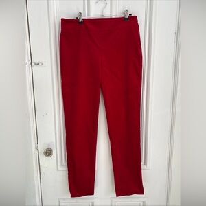 Red Velveteen Talbots Chatham Ankle Pant. Size 4
